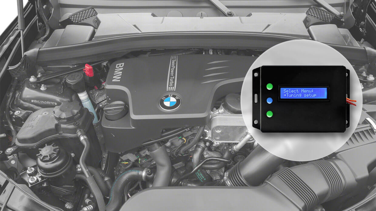 Instalación del controlador del motor para ahorrar combustible en automóviles de gasolina